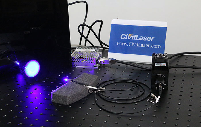 465nm 4000mW Blue Fiber Coupled Laser System For Scientific Research